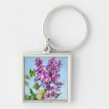 Lilacs Against the Sky Key Chains