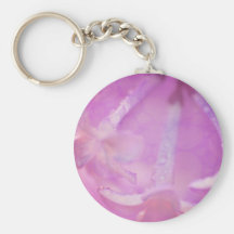 Lilacs Photo with Hearts Design Keychains