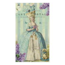 Lilas au printemps, swing tag business card