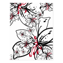 Lilly Pattern Postcard