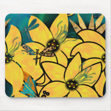 Lily Dragons Mouse Pad