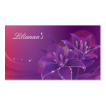 Lily Floral Fashion Clothing Purple Business Card