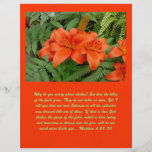 Lily flower - Iridescent orange (Matt 28-30) Full Colour Flyer