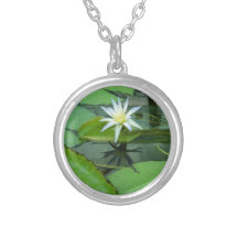 Lily Flower Lotus in Bloom Pendant