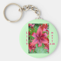 Lily - Iridescent Red (Luke 12:15) keychains