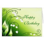 Lily Of The Valley Birthday Card
