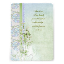 Lily of the Valley bouquet Custom Invites