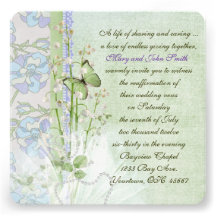Lily of the Valley Vow Renewal Custom Invitation