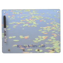 Lily Pads on Blue Lake Water
