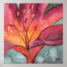 LIly Print on Canvas