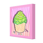 Lime Cupcake Gallery Wrapped Canvas