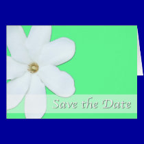 Lime Green Save the Date Card cards
