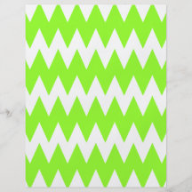 Lime Green Zigzags. Flyer