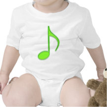 Lime Music Note Tee Shirt