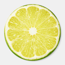 Lime Slice Fridge Magnets