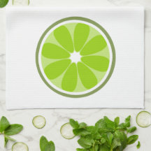 Lime Slice Kitchen Towel