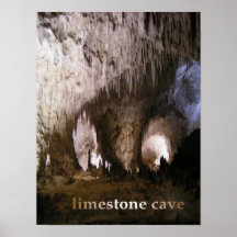 Limestone cave canvas print
