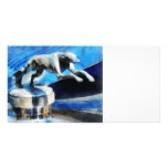Lincoln Greyhound Hood Ornament Custom Photo Card