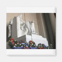lincoln memorial Lincoln Status Magnet