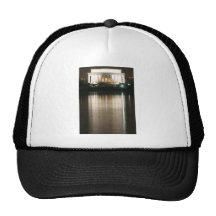 Lincoln Memorial Night Reflection Trucker Hat