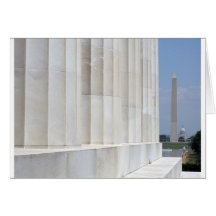 lincoln memorial washington monument cards