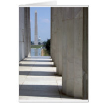 lincoln memorial washington monument cards