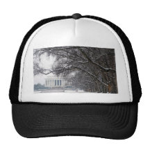 lincoln memorial winter snow hat
