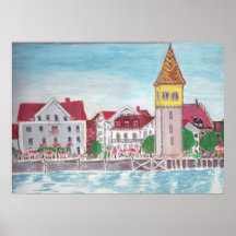 Lindau Germany Waterfront, Bodensee Posters