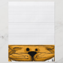 Lined Binder Paper 8.5"x11" Fits Avery Custom Personalized Flyer