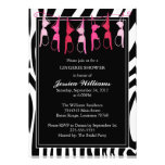 Lingerie Shower | Zebra Custom Announcements