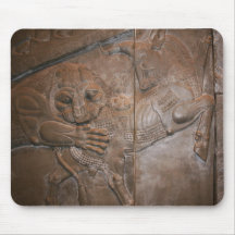 Lion & Bull: Persian Bas-relief Mouse Mats