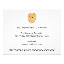 Lion. Custom Invitation