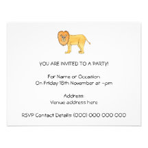Lion. Custom Invite