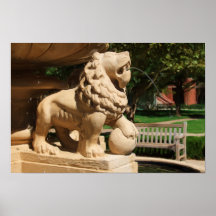 Lion Fountain Print
