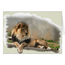 Lion Lovers Art Gifts Card