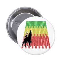 lion of jah pinback button