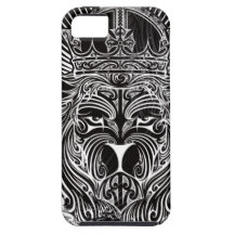 Lion of Judah BW iPhone 5 Cases