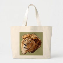 Lion Picture Canvas Bags