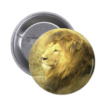 Lion Pride Round Button