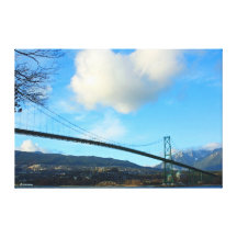 Lions Gate Bridge Wrapped Canvas Canvas Prints