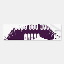 Lips Bumper Sticker