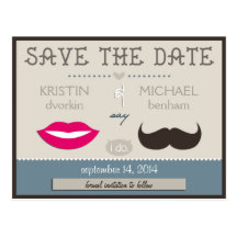Lips & Moustache Post Cards