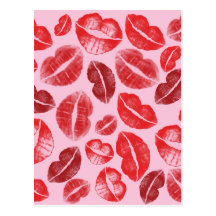 Lipstick Kisses Postcards