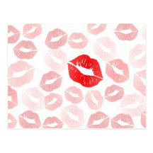 Lipstick Lips Post Card