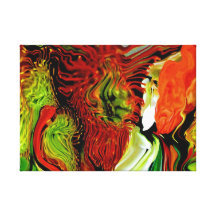 Liquid Flora on Canvas Stretched Canvas Prints