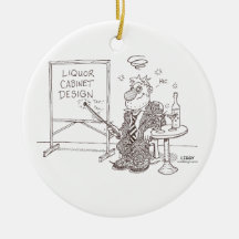 Liquor Cartoon Ornament