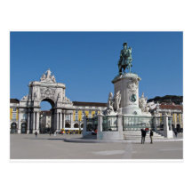 Lisbon Commerce Square Postcard