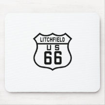Litchfield, Illinois Route 66 Mousepad