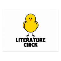 Literature Chick Postcard