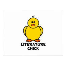 Literature Chick Postcard